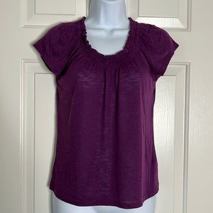 The Limited Purple Short Sleeve Top